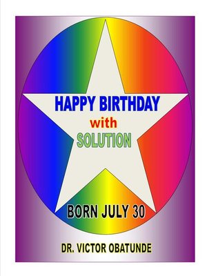cover image of BORN JULY 30